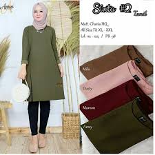 2:56 fashion modern 856 просмотров. Baju Atasan Tunic Syari Tunik Muslim Wanita Simple Casual Terbaru Wg603 Sinta Shopee Indonesia