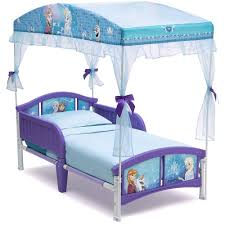 Frozen Toddler Bed Durable Kids Girls Elsa Anna Canopy Disney Bedroom Furniture Frozentoddlerbed Toddler Canopy Bed Convertible Toddler Bed Frozen Bedroom