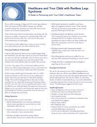 Rls Kids Restless Legs Syndrome Foundation