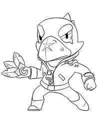 Ausmalbild Brawl Stars Crow In 2020 Ausmalbilder Ausmalen Ausmalbilder Zum Ausdrucken Kostenlos