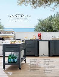 indio metal outdoor kitchen island