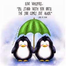 They waddle around, dive in and out of their pool, call out to her. 2017 April Calendar Rambling Rose Studio Billie Moan Sassy Pants Cute Penguins Penguin Love