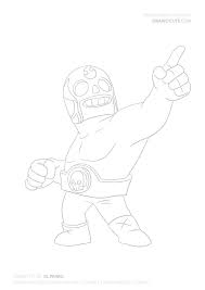 His super is a leaping elbow drop that deals damage to all caught underneath!. El Primo Boyama Sayfasy