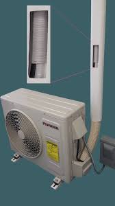 The best wall air conditioner and heater combination. Decorative Pvc Line Cover Kit For Mini Split Air Conditioners And Heat Refrigeration And Air Conditioning Air Conditioner Design Air Conditioning Installation