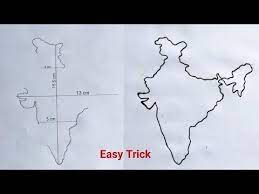 India Map Easy Trick How To Draw India Map Easily Step By Step India Map Easy Idea - Youtube India Map Map Outline Map