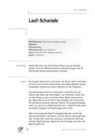 Habt ihr vorschläge für pantomime begriffe.? Trainingsspiel Lauf Scharade