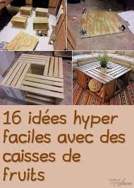 16 Idees Hyper Faciles Avec Des Caisses De Fruits Faire Une Table Basse Faire Une Table Tables Basses Faites Maison