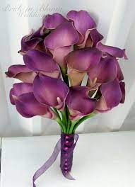Plum calla lily and daisy wedding bouquets. Pin On Calla Lily Bouquet