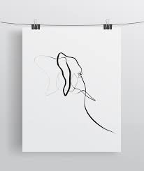 Tattoo is like a status inked on skin. Instant Download Elephant Digital Download Elephant Minimal Etsy In 2021 One Line Tattoo Elephant Line Drawing Elephant Poster