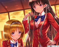 Download this wallpaper anime classroom of the elite 1440x2560 for all your phones and tablets. Classroom Of The Elite Kikyo Kushida Suzune Horikita Hd Wallpaper Download