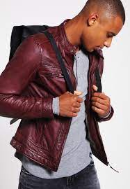 Oakwood Casey Skinnjakke Bordeaux Vinrod Zalando No Skinnjakke Bordeaux Bomull