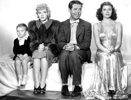 Publicity Photo For Blondie On A Budget 1940 Pictured Are L R Larry Simms Penny Singleton Arthur Lak Rita Hayworth Blondie And Dagwood Penny Singleton