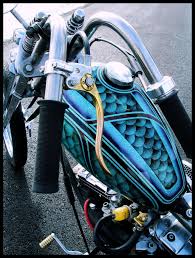 Reverse Lever And Awesome Paint Job Bike Tank Motorcycle Tank Custom Paint Motorcycle