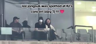 Lee Jong Suk Attend Iu Concert | TikTok