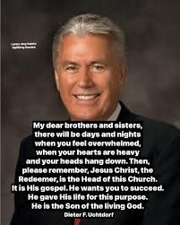 Latter-Day Saints Uplifting Quotes Doctrine and Covenants 63:47 “He that is  faithful and endureth shall overcome the world. “The ingredient that is  essential in learning to endure is consistent effort. In our