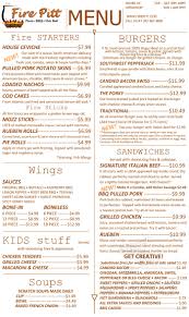 Maybe you would like to learn more about one of these? The Fire Pitt Menu In Trevor Wisconsin Usa