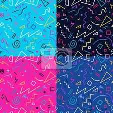Check spelling or type a new query. Retro 80s Seamless Pattern Background Set Fototapete Fototapeten Memphis 1980er Jahre Hipster Myloview De