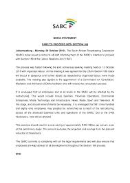 The south african broadcasting corporation (sabc) says it has issued a notice of possible redundancies following consultations with the public the sabc has a duty to ensure the continued viability of the corporation so that it may fulfill its public mandate and effectively serve the millions of. Sabc Retrenchments