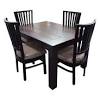 The most common 4 seater table set material is cotton. 1
