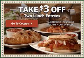 Maybe you would like to learn more about one of these? Olive Garden Coupon 3 Off Two Lunch Entrees