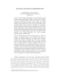 Pelajaran bahasa jawa ini diajarkan di setiap jenjang baik itu bahasa jawa sd/mi, bahasa jawa smp/mts maupun. Pdf Tes Bahasa Jawa Dengan Adobe Presenter