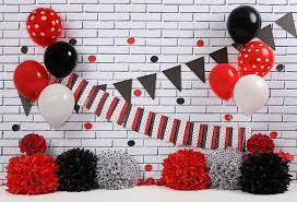Kate Red Black White Celebration Backdrop For Birthday Photography Backdrops Birthday Backdrop Backdrops