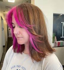 Vibrant money piece by @hairby_haileyt 💕