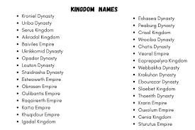 We did not find results for: Kingdom Names 200 Fantasy And Cool Name Ideas For Your Kingdom