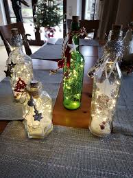 Deko Flaschenlichter Flaschenlicht Weihnachtsdekoration Weinflaschen Dekorieren
