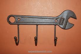 Crescent Wrench Tool Decor For Men Cast Iron Crescent Wrench Wall Hook H 37 Handyman Gifts Garage Decor Cast Iron Decor