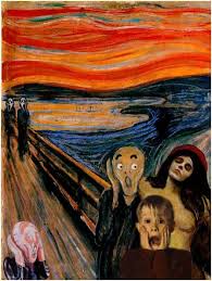 Krzyk The Scream Edvard Munch Art Parody Alien Drawings Art