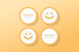 Download Circle Mock Up Business Card For Free Business Card Mock Up Round Business Cards Modern Business Cards Design