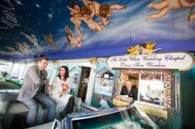 Funky Fresh Drive Thru Wedding In Vegas The Amberlight Collective Little Vegas Wedding Vegas Wedding Funky Wedding