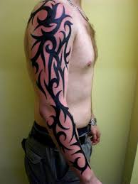 A very cool and traditional tribal tattoo on a man's hand. Tribal Arm Tattoos 30 Groovy Collections Design Press