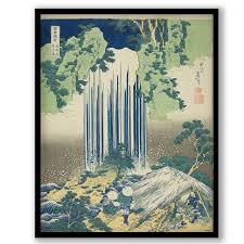 See more ideas about hokusai, katsushika hokusai, ukiyoe. Yoro Waterfall In Mino Province By Katsushika Hokusai Framed Wall Art Wall Decor Paintings Wall Coverings Decals More