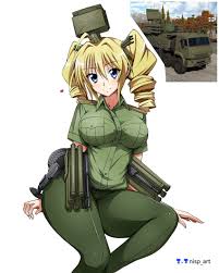 nisp art, war thunder, ahoge, blonde hair, blue eyes - Anime R34