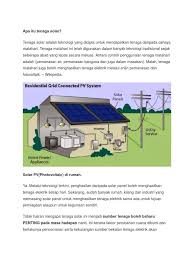 Mempraktikkan inisiatif mesra alam ternyata berbaloi! Apa Itu Tenaga Solar