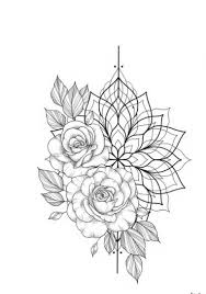 Black And White Floral Tattoo Designs Floral Tattoo Maybe Pour Mandala Haut De Mon Bras In 2020 Floral Mandala Tattoo Mandala Arm Tattoos Tattoos