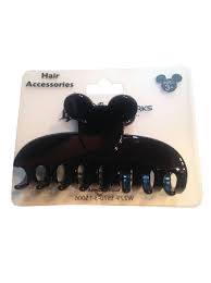 Mickey's growth, mickey mouse thru the mirror 1936 toon, mickey mouse strong how to do bun: Disney Hair Accessory Mickey Mouse Hair Clip Black Appar