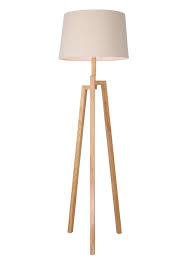 Luca Tripod Floor Lamp H156cm X W46cm Brown Tripod Floor Lamps Wooden Floor Lamps Floor Lamp