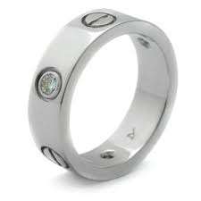 Buy used & save thousands on cartier. Cartier Love Ring 18k White Gold 3 Diamonds Size 4 75 Cartier Buy At Truefacet