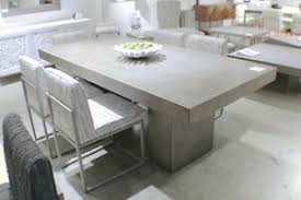 Honed concrete tables available in 4 artesian finishes. 83 L Dining Table Desk Solid Concrete Cement Modern Sealed Indoor Outdoor Ebay