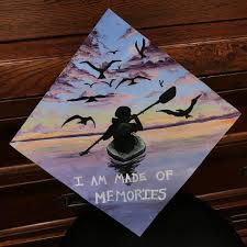 Hand Painted Lilac Coloured Grad Cap Design Follow Us Motivation2study For Graduation Cap Decoration High School Graduation Cap Decoration Grad Cap Designs