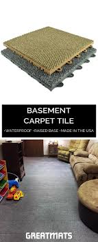 Basement Modular Carpet Tiles With A Raised Lock Togther Base In 2020 Carpet Tiles Basement Carpet Tiles For Basement Basement Carpet