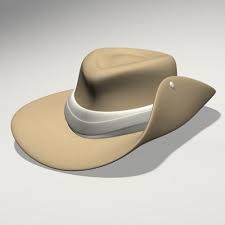 Australian Hat 3d Model Ad Australian Hat Model In 2020 Australian Hat Model 3d Model