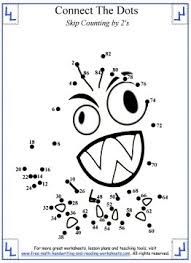 Dot to dot puzzles printable free. Printable Connect The Dots Skip Counting
