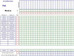 Printable Football Pool Master Sheets Football Pool Office Pool Football