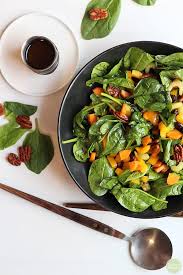 Top it with a drizzling of balsamic vinaigrette. Easy Spinach Salad With Pecans Vinaigrette Cadry S Kitchen