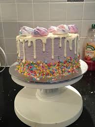 Delicious biscuit cake with fresh strawberries and biscuit cream. Homemade Vanilla Sponge Birthday Cake Food