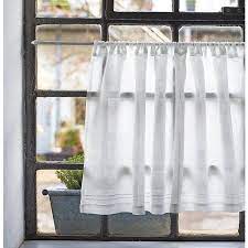 scheibengardine reinleinenvoile breite 90 cm hohe 30 cm manufactum half curtains curtains half window curtains